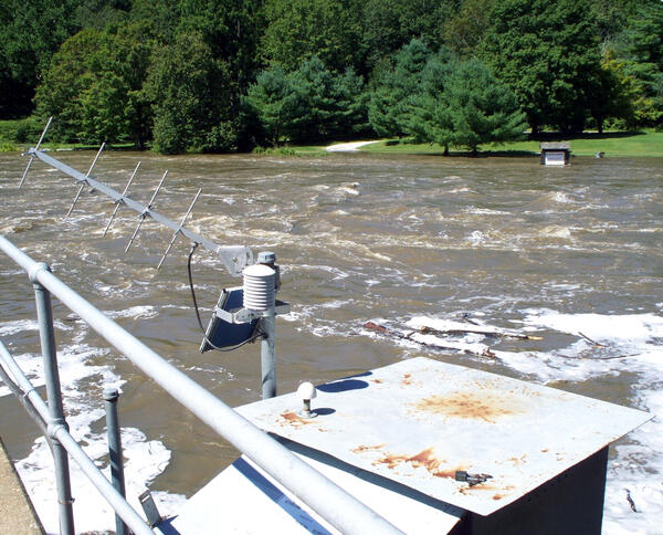 High water from Tropical Storm Irene 