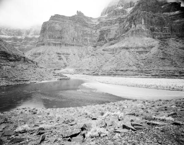 Colorado River, Grand Canyon, River Mile 61.4, Little Colorado River, Across Canyon View from River Right, 1992