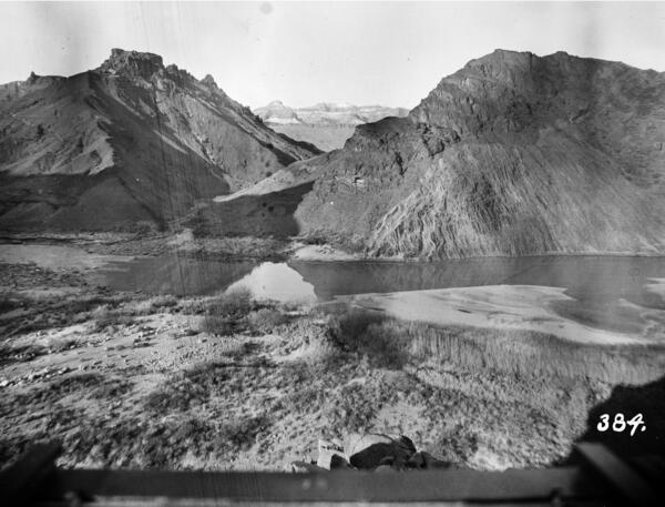 Colorado River, Grand Canyon, River Mile 65.5, Palisades Creek, Across Canyon View from River Left, 1890