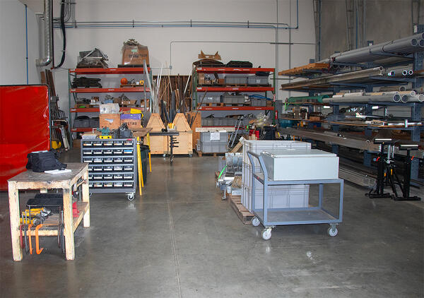 Workshop area at CAWSC West Sacramento Projects Office