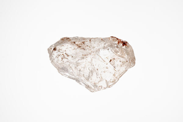 Isolated quartz grain from silica sand.