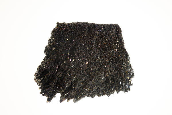 Isolated silicon carbide specimen from the USGS mineral collection.