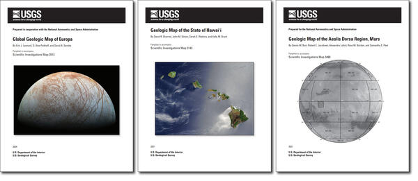 Front cover of three Scientific Investigations Maps