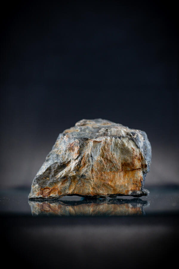 Isolated tetrahedrite specimen with silver content.