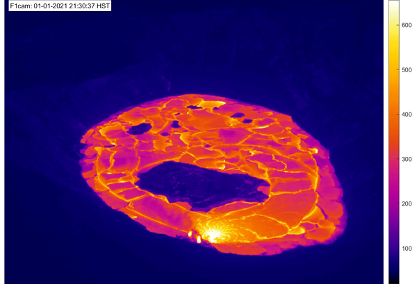 Color animated gif of lava lake rise