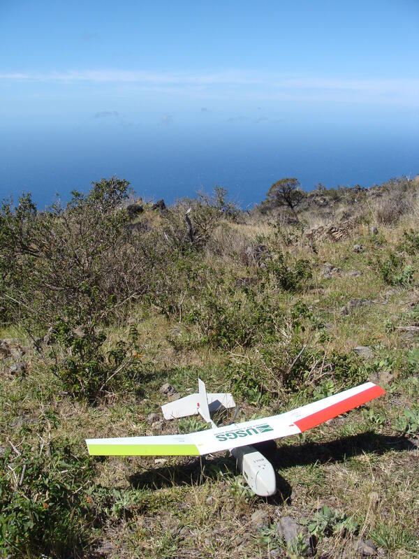 Fixed wing UAS at the Haleakala National Park in Hawaii