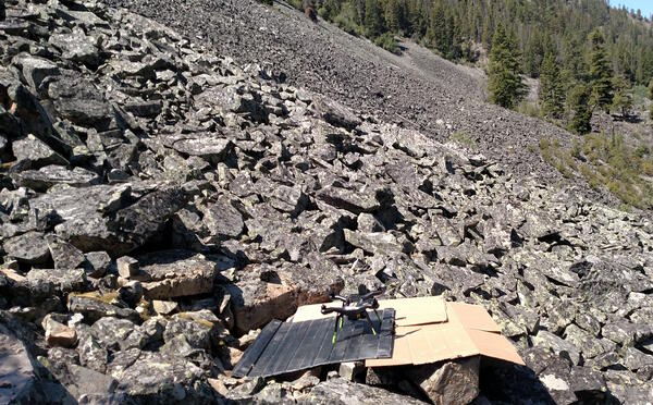 UAS launch site at Talus slopes in the Bitterroot National Forest 