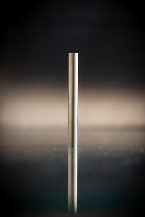 USGS mineral specimen of zirconium tubing.