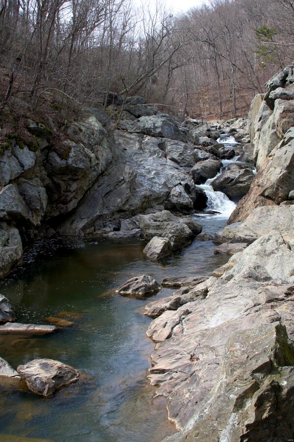 Image: Stream at Great Falls, VA.