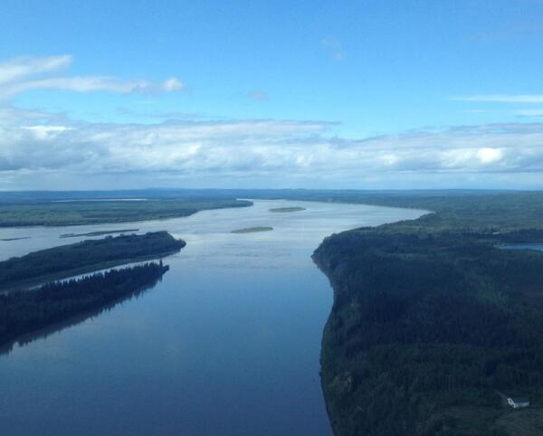 The Yukon River near Pilot Station, Alaska.