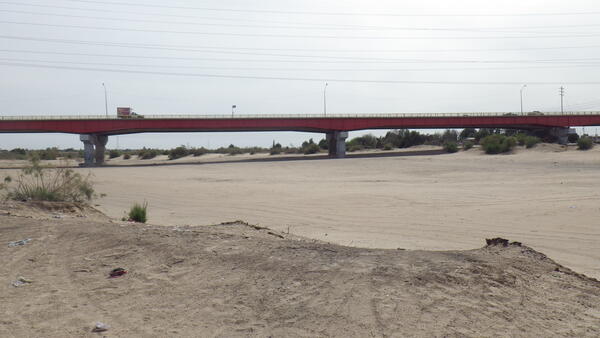 Colorado River at Southerly International Boundary days before the pulse flow, March 20th, 2014
