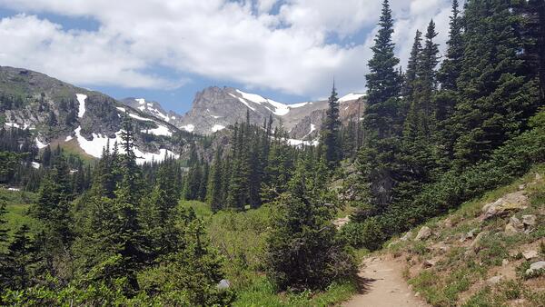 NDTc - Trail in the Indian Peaks Wilderness area located in Colorado