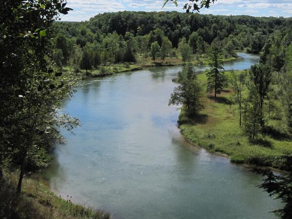 Overlooking the Manistee River