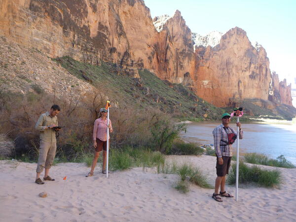 Monitoring sandbars in Grand Canyon
