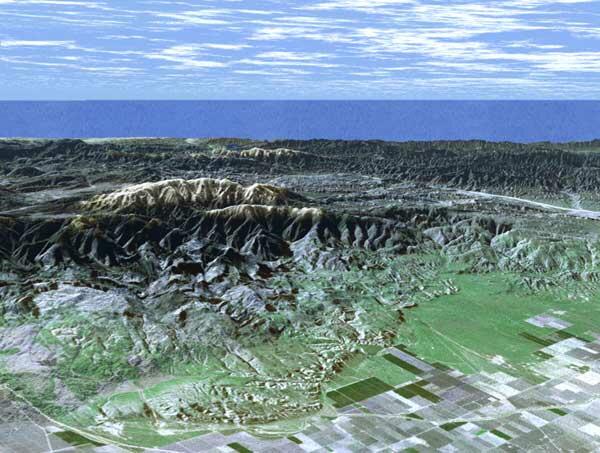 Mt. Pinos and San Joaquin Valley, California