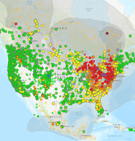 Air Quality Map of the U.S.