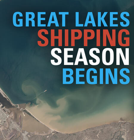 Thumbnail for Image of the Week video, "Great Lakes Shipping Season Begins"