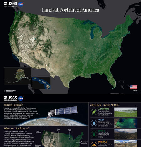 a satellite view of the United States