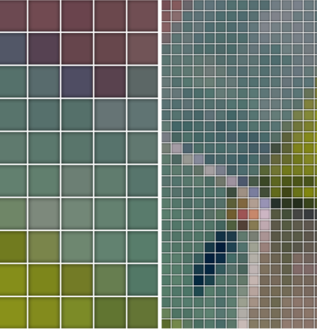 Comparison graphic showing Landsat 8/9 30-meter pixels versus Landsat 10 10-meter pixels over farmland