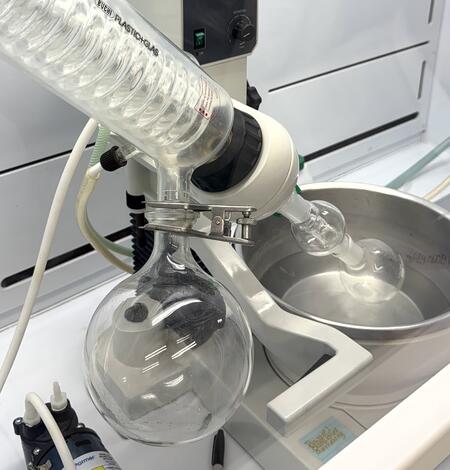 Rotary evaporation system set up in laboratory