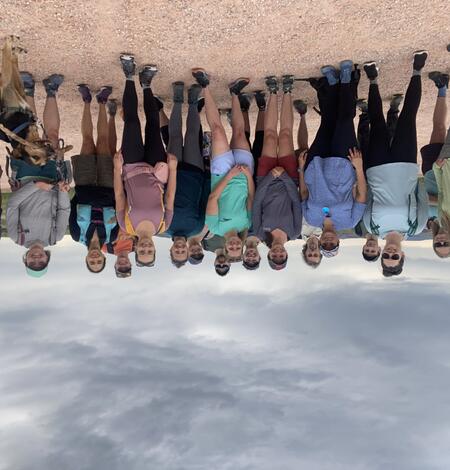 Working group members present at the first meeting in 2023, taken while on a team-building hike in Fort Collins. Photo by Erica Lentz.