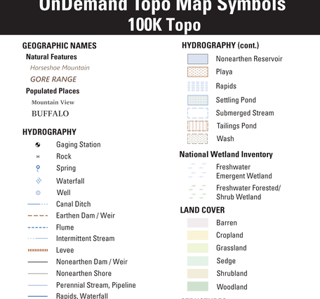100K OnDemand Topo - Symbol Guide v.1.0 - Image