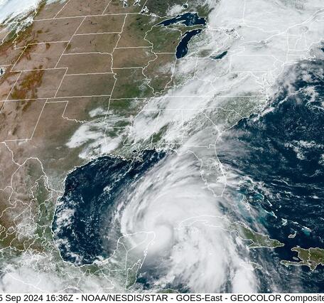 NOAA Satellite Image of Hurricane Helene