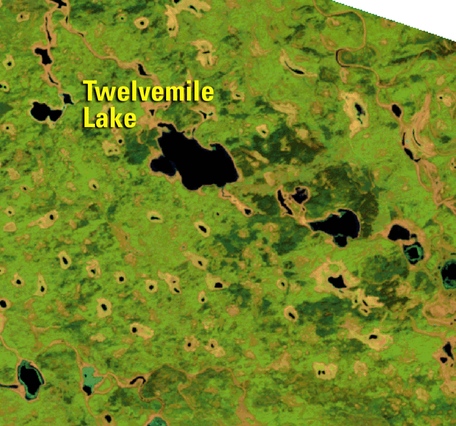 Landsat animation of change in Twelvemile Lake, in the Yukon Flats ecoregion in Alaska