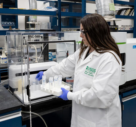 analyst process water samples