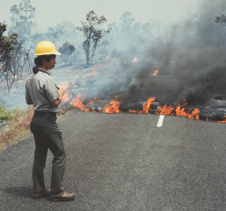 May 1973 Eruption near Hiʻiaka Crater