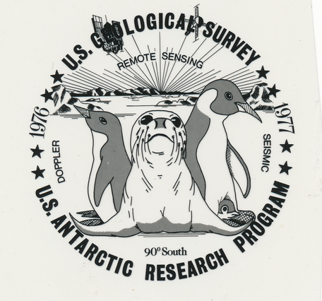 Transparent acrylic print. 1976–77. Doppler (Geoceiver) Surveys. Ross Ice Shelf Project (RISP)