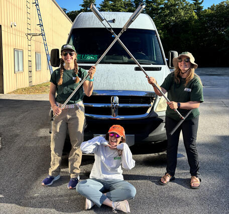 Members of the Connecticut Soils PFAS Team before going on a field test.