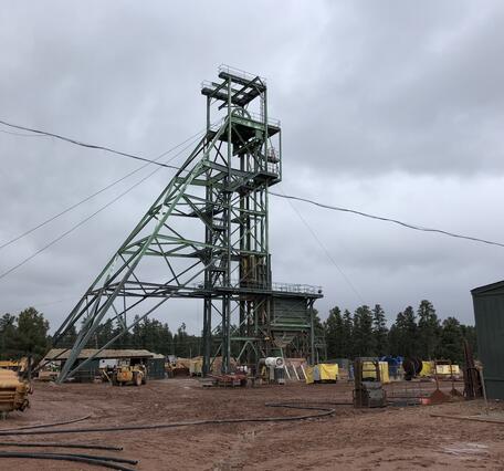 Headframe at the Pinyon Plain Mine, AZ