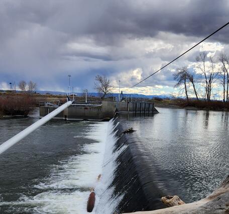 Dam in lower Yakima River