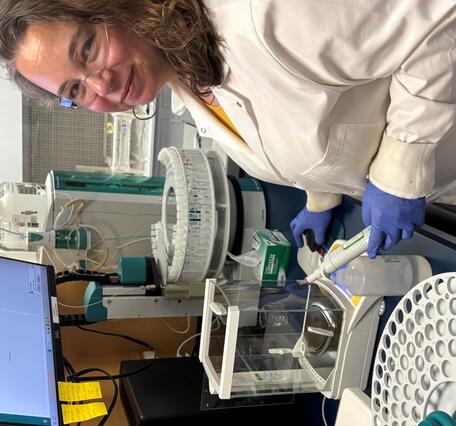 Scientist working in a lab