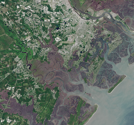 Landsat image of Savannah, Georgia in 2026