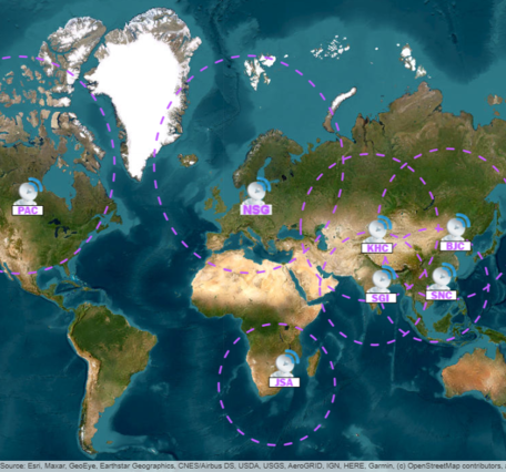 Active Landsat International Ground Stations 2026