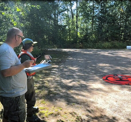 UAS launch at Cap Creek