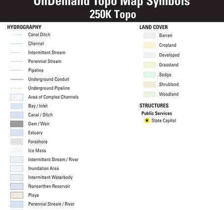 250K OnDemand Topo - Symbol Guide v3.0 - Image