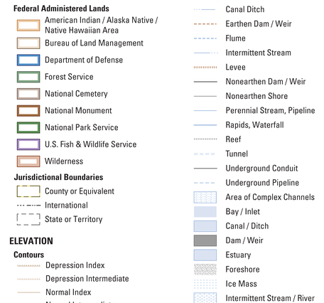 250K OnDemand Topo - Symbol Guide v1.1 - Image