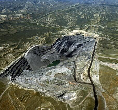Photo of a large coal mine