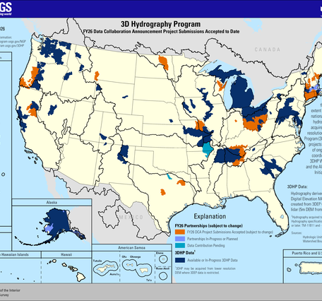 3D Hydrography Program FY26 DCA Project Submissions Accepted to Date