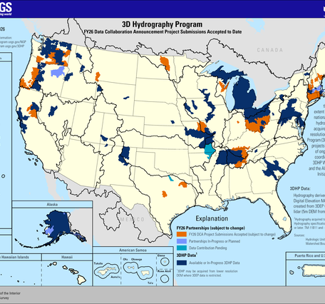 3D Hydrography Program FY26 DCA Project Submissions Accepted to Date