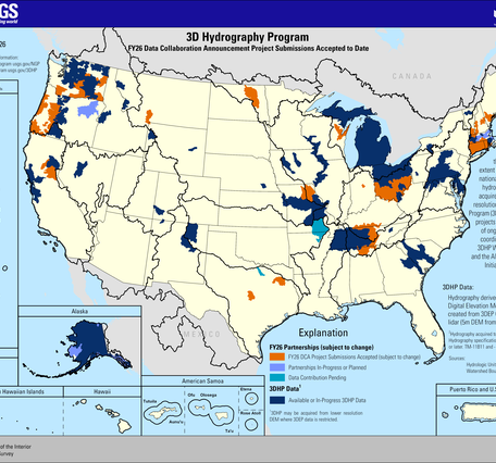 3D Hydrography Program FY26 DCA Project Submissions Accepted to Date