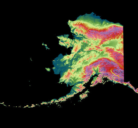 3DEP As Art - Alaska