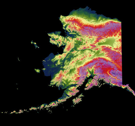 3DEP As Art - Alaska