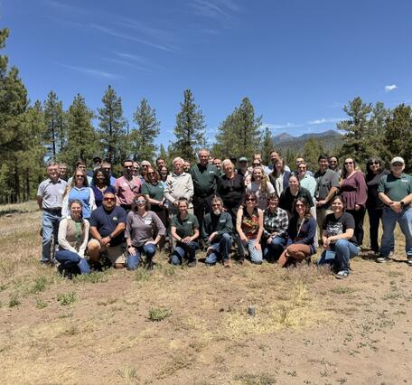 Astrogeology Science Center Team Gathers for a quick photo in Buffalo Park with USGS Director Ned Mamula