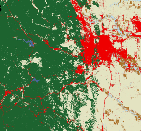 Animation of land change in the Black Hills
