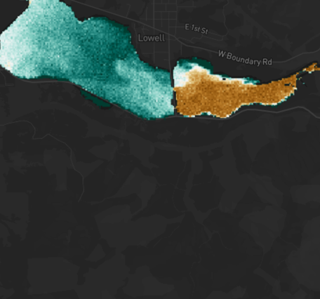 remote sensing images of algal bloom and sediment plumes