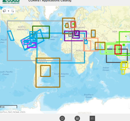 map with various sized boxes overlaid